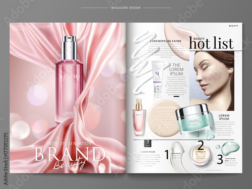 Cosmetic magazine template
