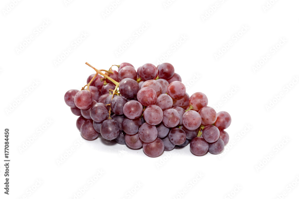 Fototapeta premium red grapes isolated on white background