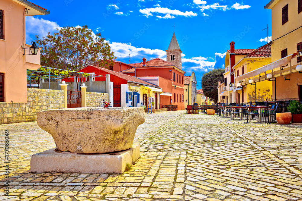 Colorful architecture of historic town of Nin