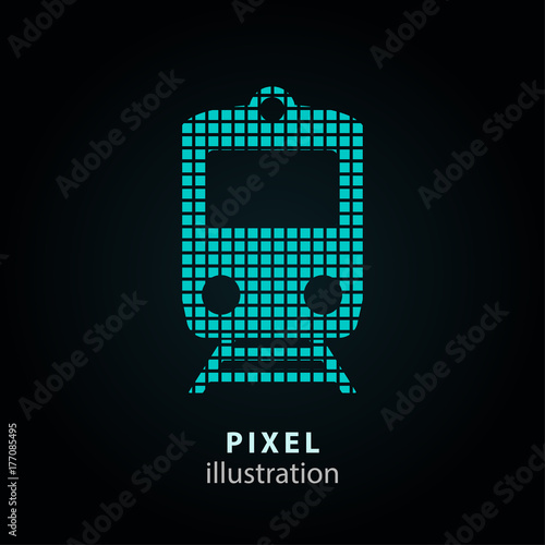Metro - pixel illustration.