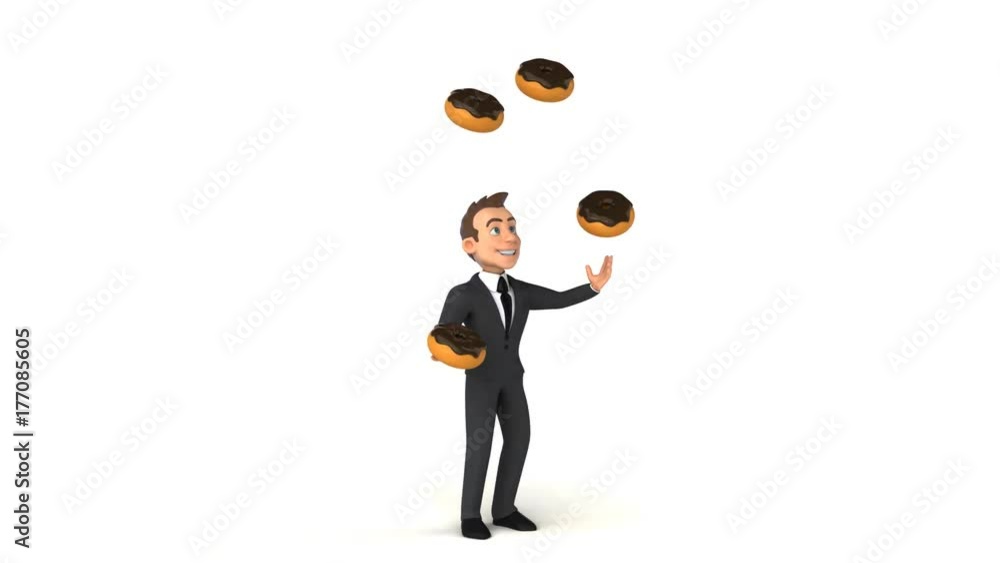 Fun businessman - 3D Animation Fun businessman - 3D Animation