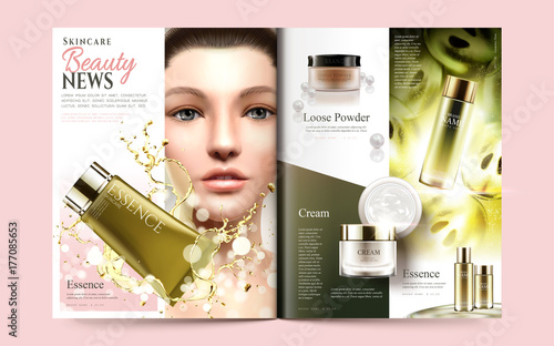 Beauty magazine template