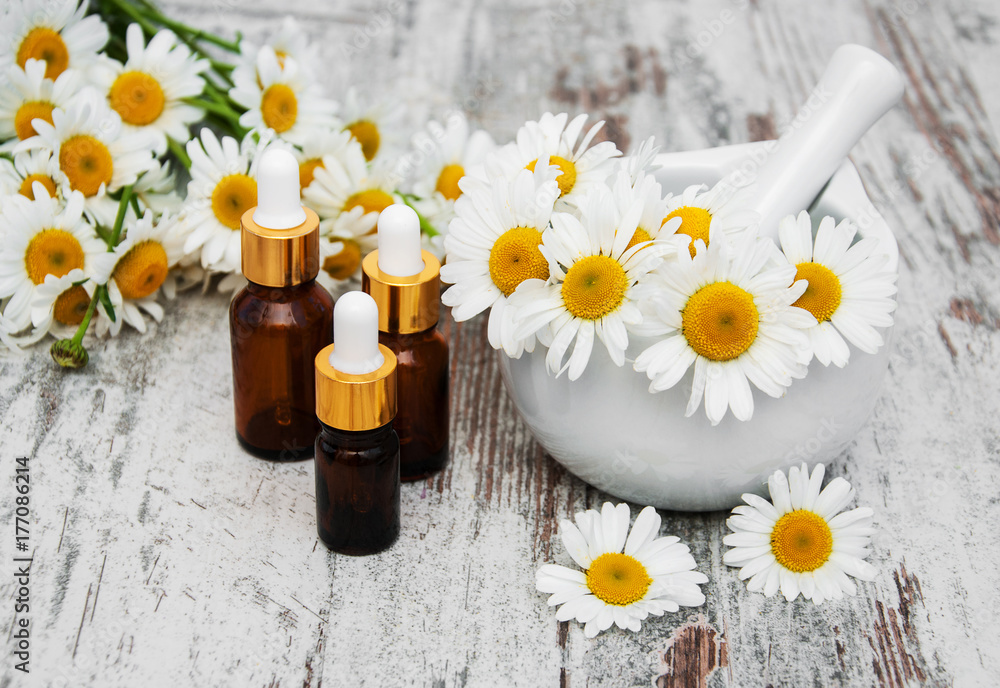 Essencial oil and camomile Essencial oil and camomile