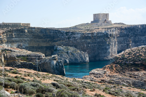 Cliffs in Comino, Malta