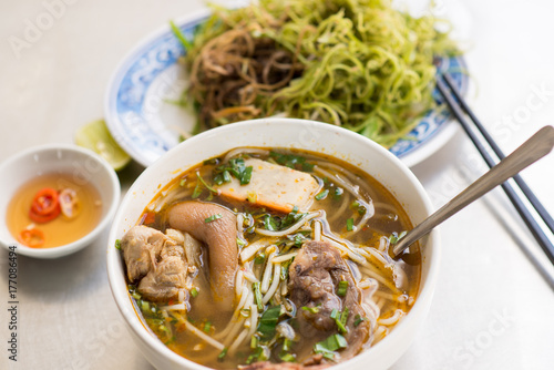 Vietnamese noodle soup Bun Bo Hue