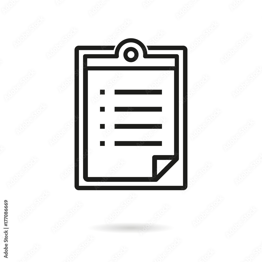 Clipboard vector icon. Clipboard vector icon.