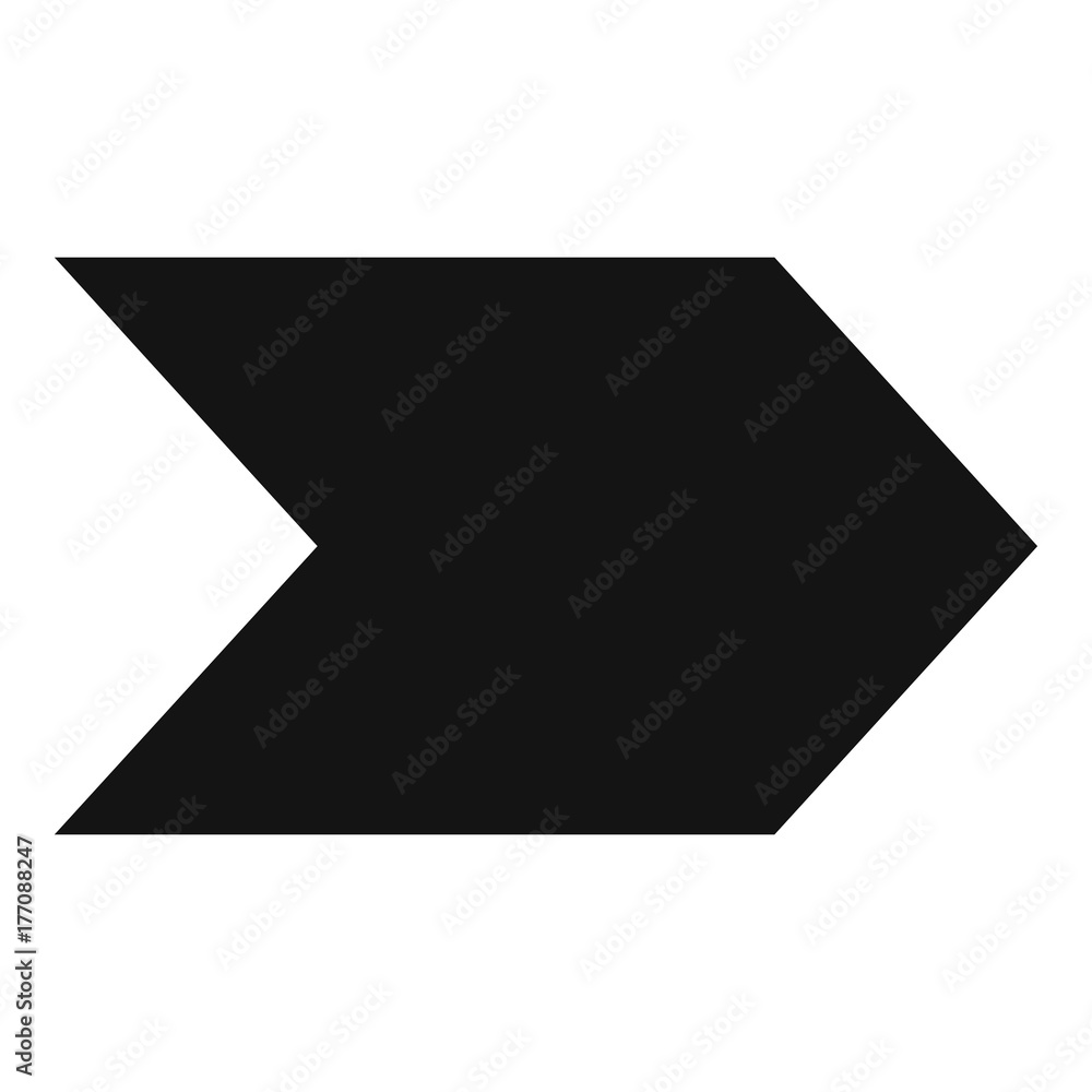 Arrow icon in black vector simple Arrow icon in black vector simple