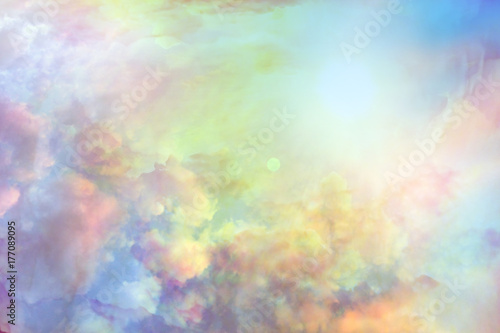 Clouds sky background watercolor colors blur