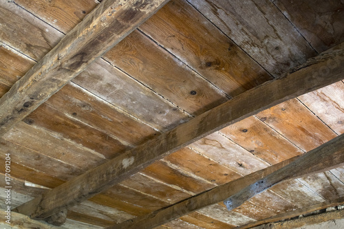 old wooden ceiling with fine timbers