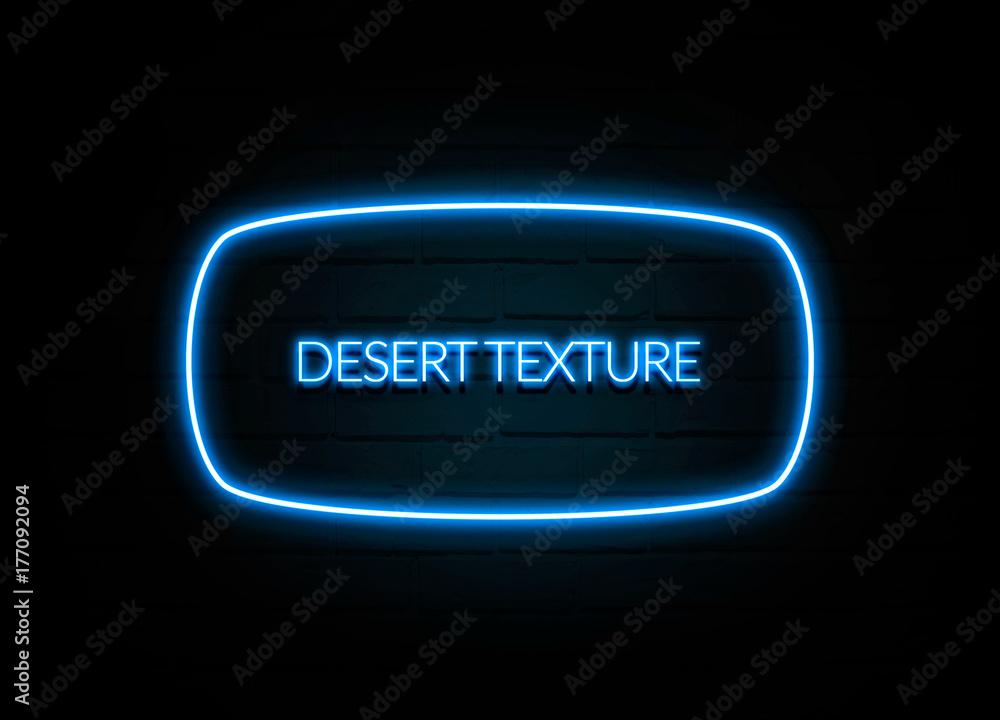 Desert Texture - colorful Neon Sign on brickwall Desert Texture - colorful Neon Sign on brickwall