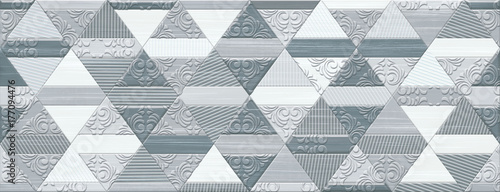 Digital tile design. Idea for ceramic tile and wallpaper
