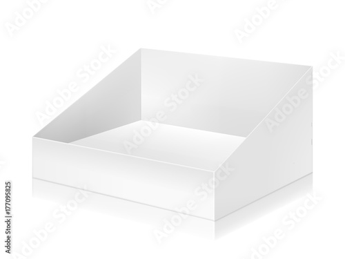 Paper white box mock-up template.