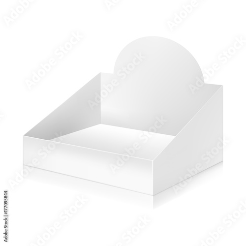 Paper white box mock-up template.