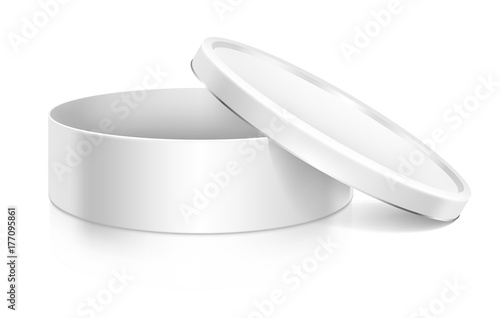 Cookie tin box mock-up template.
