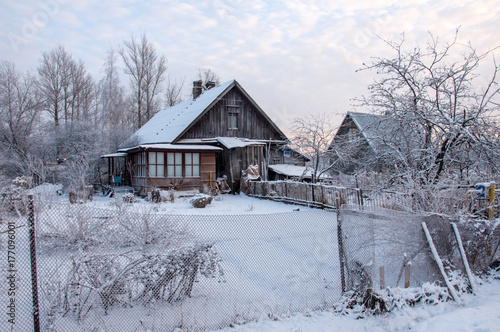 Winter landscape in the countryside. © zoya54