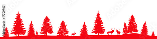 Holidays banner, Christmas background, winter landscape