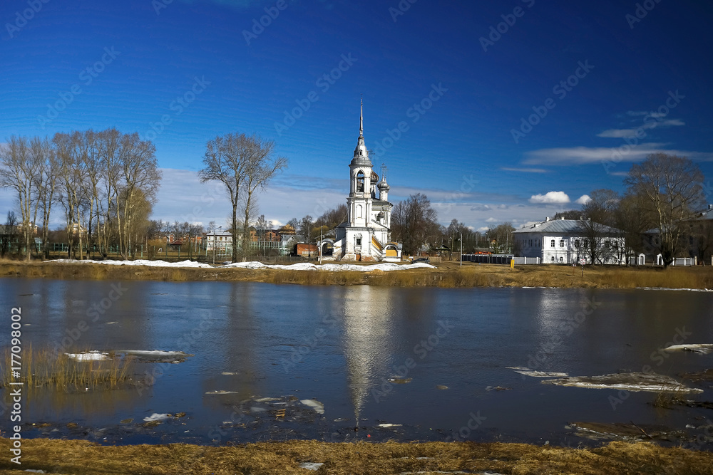 Church on the river bank