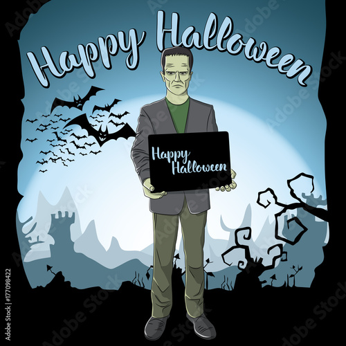 Vector Halloween concept