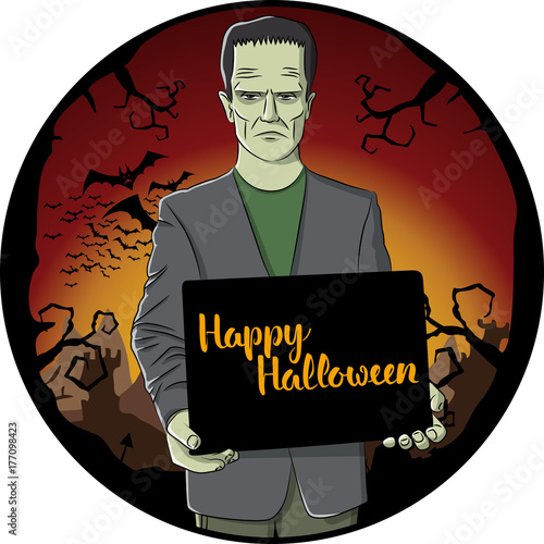 Vector Halloween concept