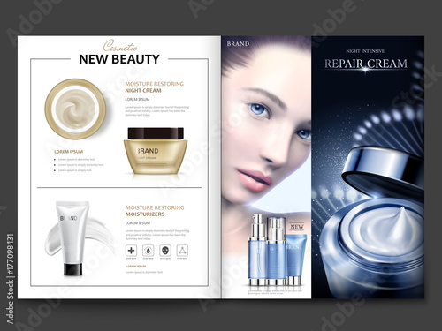 Cosmetic magazine design