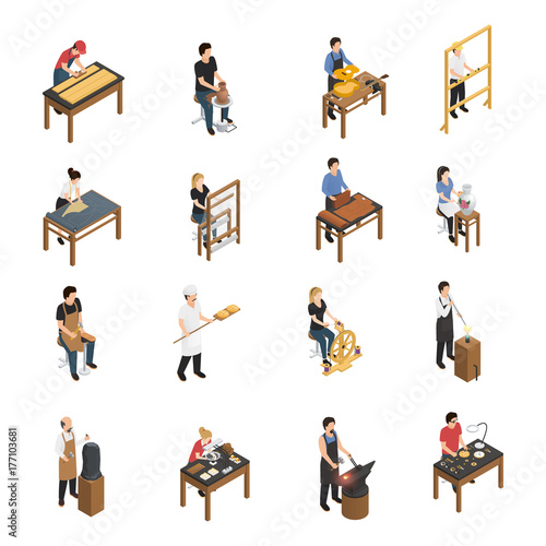 Artisan People Isometric Set