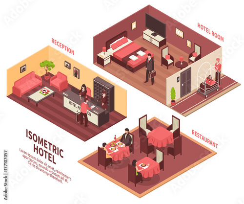 Isometric Hotel Illustration