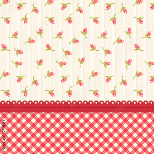 Cute shabby chic floral background for your decoration