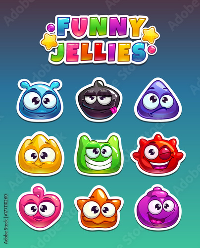Funny cartoon stickers