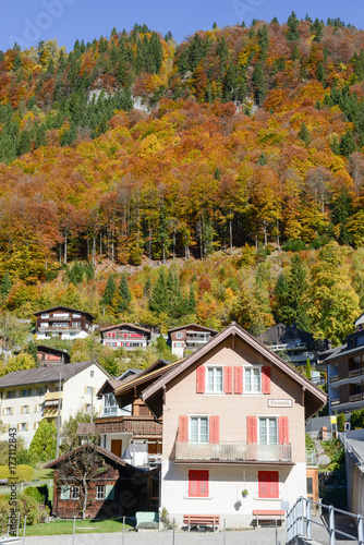 Landscape at the village of Engelberg on Switzerland © fotoember