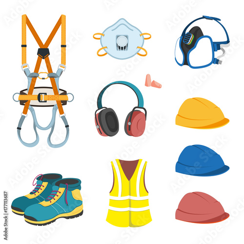 Dispositivi di protezione individuale. Attrezzatura per la salute e sicurezza sul lavoro.