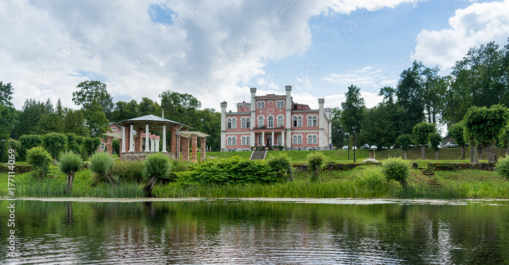 Old palace in Latvia travel