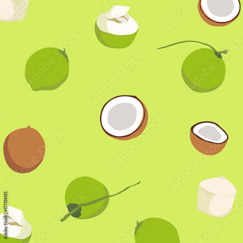 Coconut pattern from Thailand