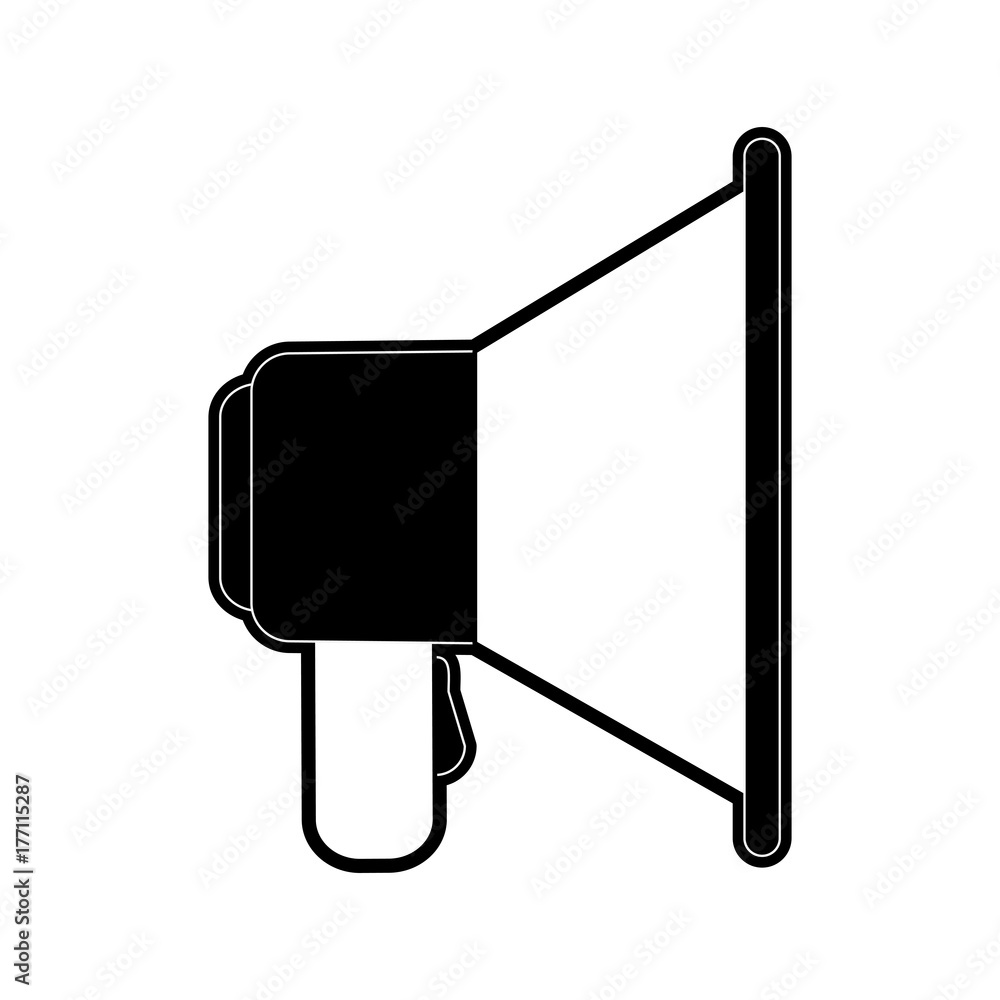 Bullhorn advertising symbol icon vector illustration graphic design Bullhorn advertising symbol icon vector illustration graphic design