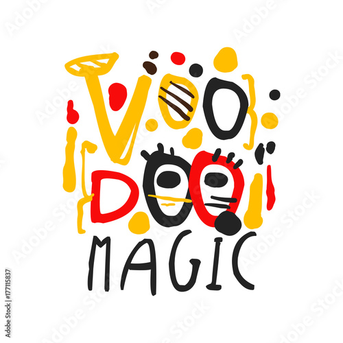 Voodoo African and American magic logo text