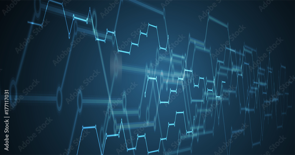 Digital technology world. Business virtual concept. Vector background Digital technology world. Business virtual concept. Vector background