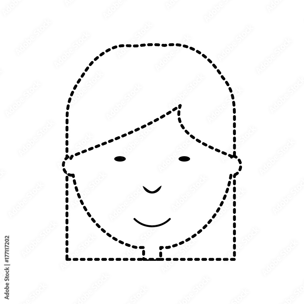 cartoon girl face icon over white background vector illustration cartoon girl face icon over white background vector illustration