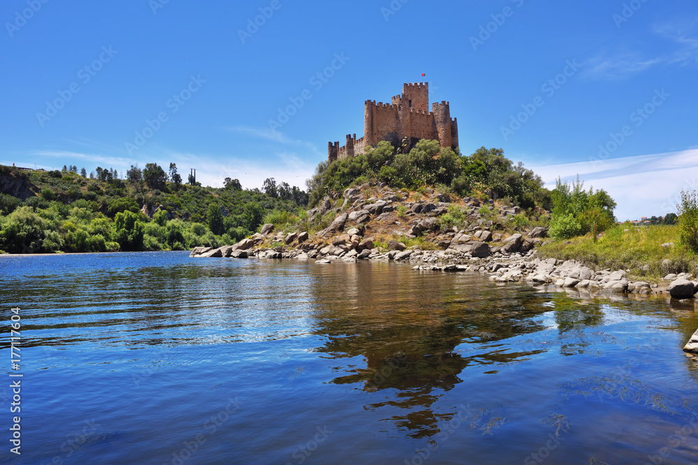 Medieval castle of Almourol in Ribatejo, Portugal