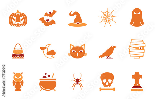 Halloween Iconset - Orange