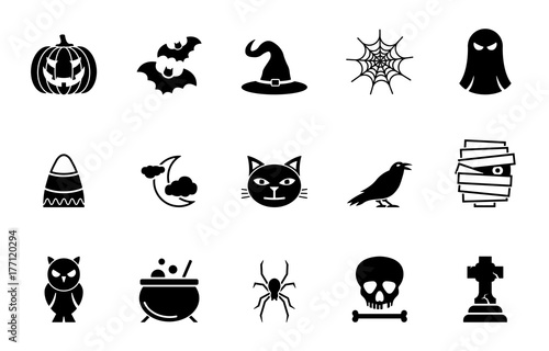 Halloween Iconset - Schwarz