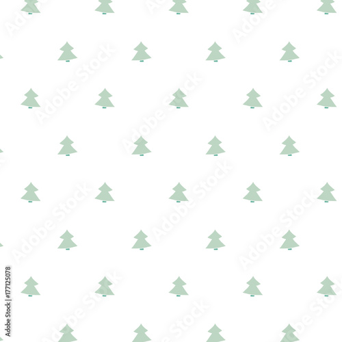 Christmas background, sweet doodles, christmas tree illustration © Lapetiteprune