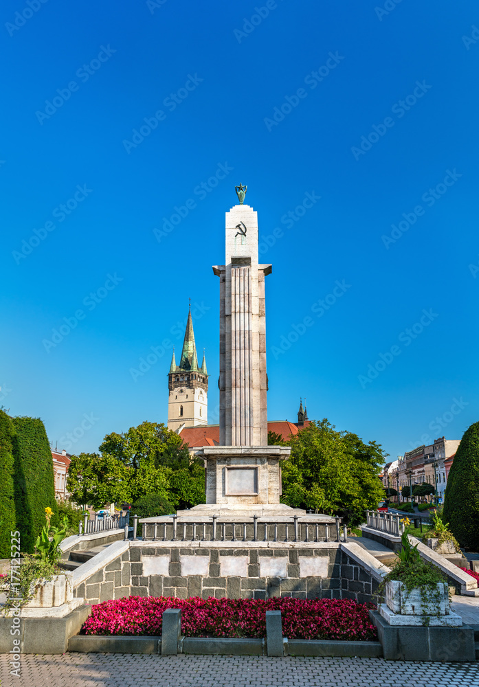 Red Army Memorial and St. Nicholas Cathedral - Presov, Slovakia