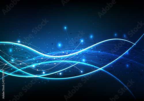 vector background abstract technology communication data Science