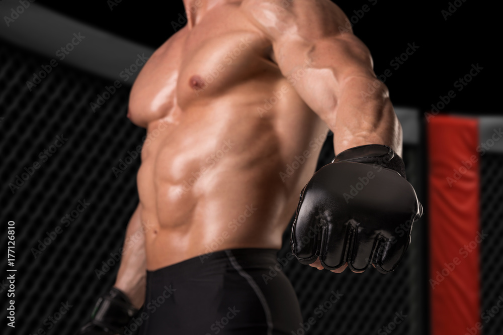 Naklejka premium MMA athlete