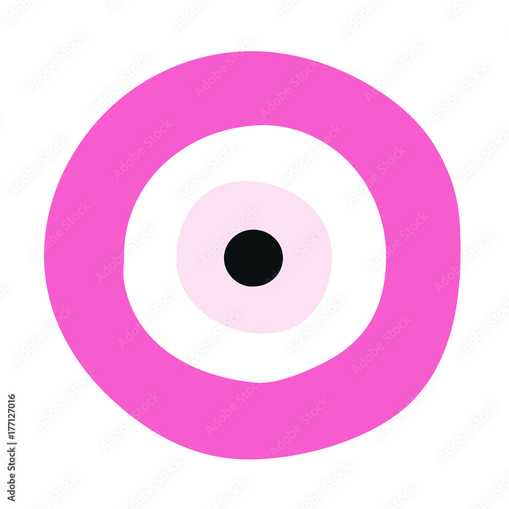 pink evil eye vector - symbol of protection pink evil eye vector - symbol of protection