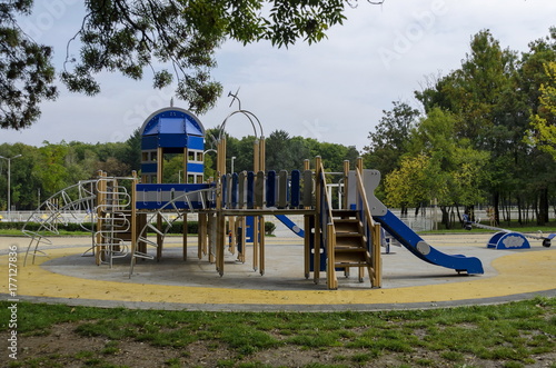 Wallpaper Mural Autumnal view toward public garden with natural forest and new open-air kindergarten, Popular  North park,  

Vrabnitsa district, Sofia, Bulgaria Torontodigital.ca