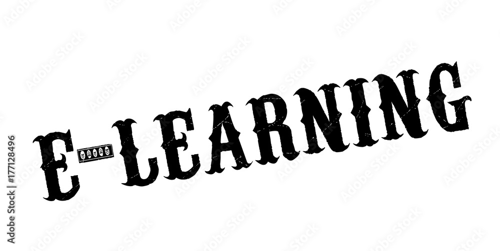 E-Learning rubber stamp. Grunge design with dust scratches. Effects can be easily removed for a clean, crisp look. Color is easily changed. E-Learning rubber stamp. Grunge design with dust scratches. Effects can be easily removed for a clean, crisp look. Color is easily changed.
