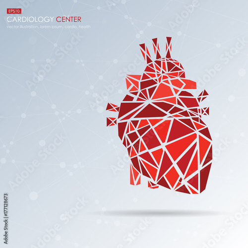 Human heart icon. Vector illustration.