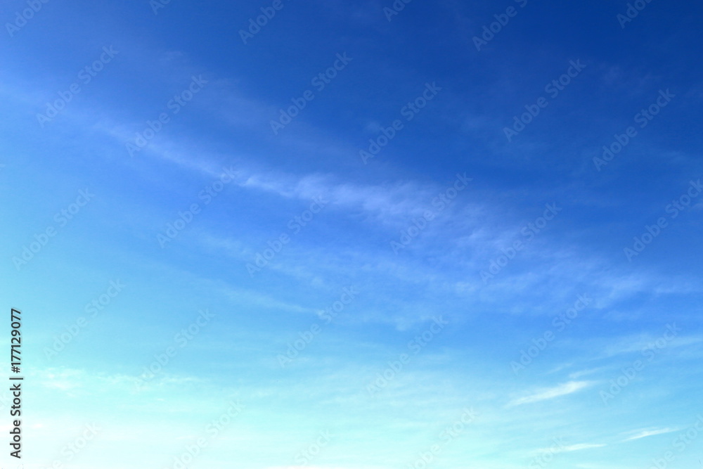 Blue skies and white clouds are beautifully patterned.