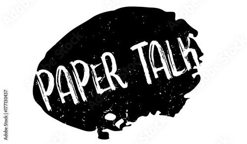 Paper Talk rubber stamp. Grunge design with dust scratches. Effects can be easily removed for a clean, crisp look. Color is easily changed.