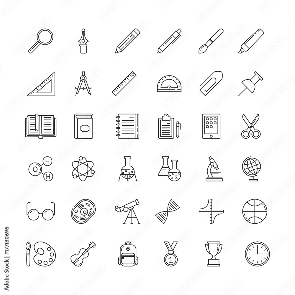set of education icons set of education icons